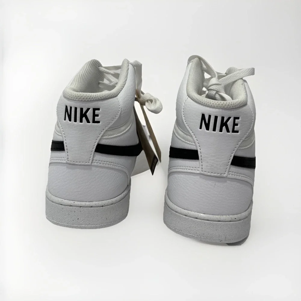 Nike Court Vision Mid NN Men's Shoes White Black Sz-12M DN3577 101 BRAND NEW